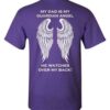 My Dad Is My Guardian Angel T Shirt Purple S 1