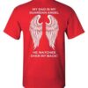 My Dad Is My Guardian Angel T Shirt Red S 1