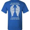 My Dad Is My Guardian Angel T Shirt Royal S 1