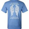 My Dad Is My Guardian Angel Youth T Shirt Carolina Blue Youth XS 1