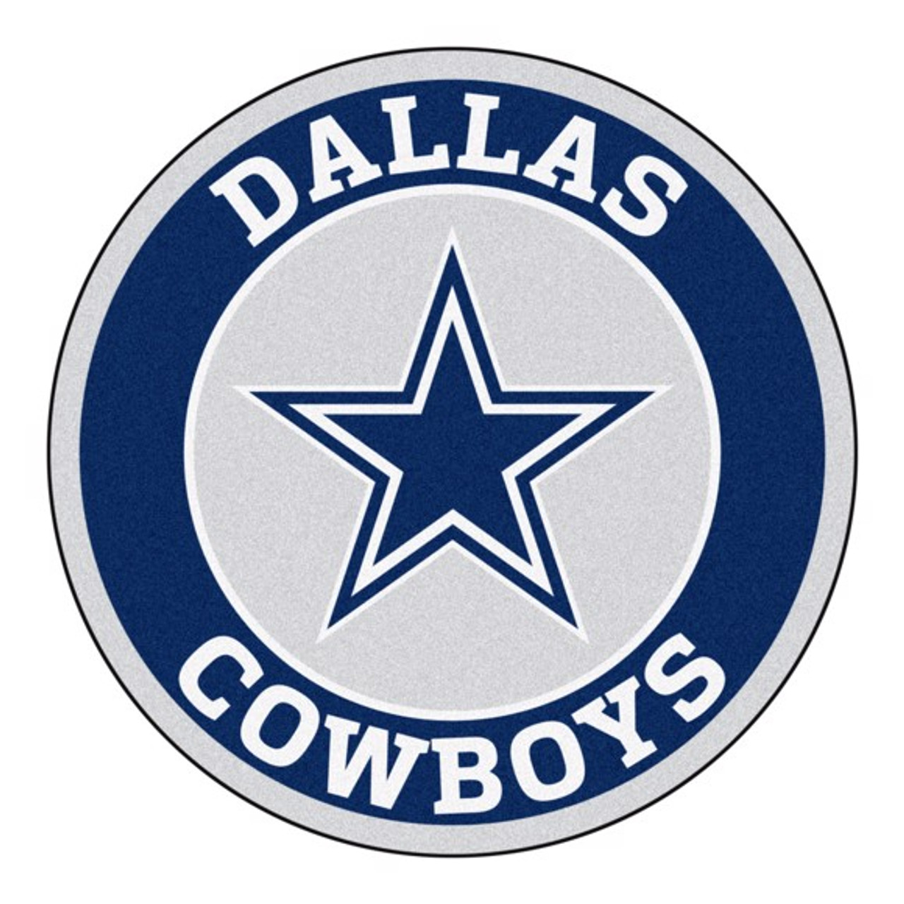 0015246 nfl dallas cowboys roundel mat 27 diameter 580 25909