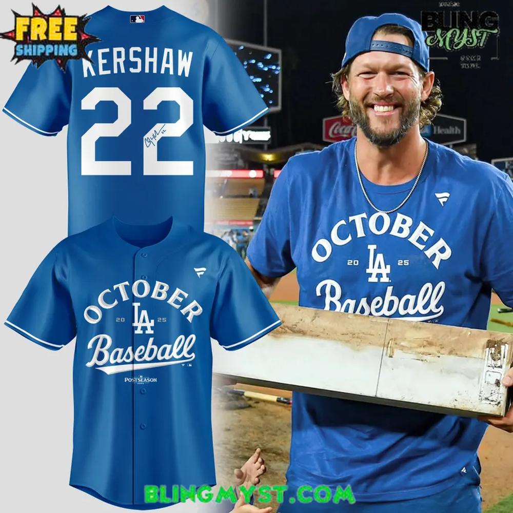 2025 Los Angeles Dodgers Clayton Kershaw Limited Edition Baseball Jersey 2025 Los Angeles Dodgers Clayton Kershaw Limited Edition Baseball Jersey