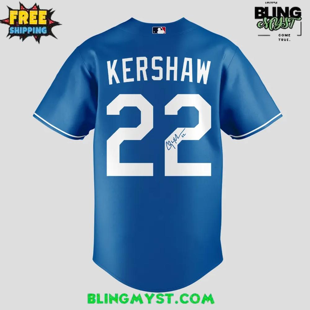 2025 Los Angeles Dodgers Clayton Kershaw Limited Edition Baseball Jersey 2025 Los Angeles Dodgers Clayton Kershaw Limited Edition Baseball Jersey