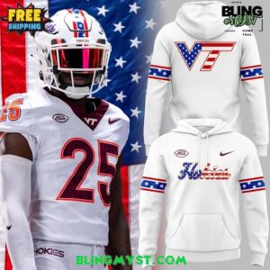 2025 Military Appreciation Virginia Tech Hokies Wordmark Special Hoodie