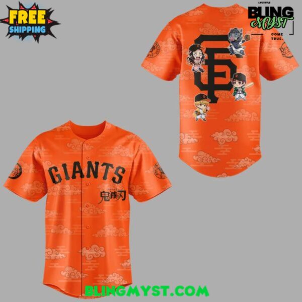 2025 San Francisco Giants x Demon Slayer Edition Baseball Jersey