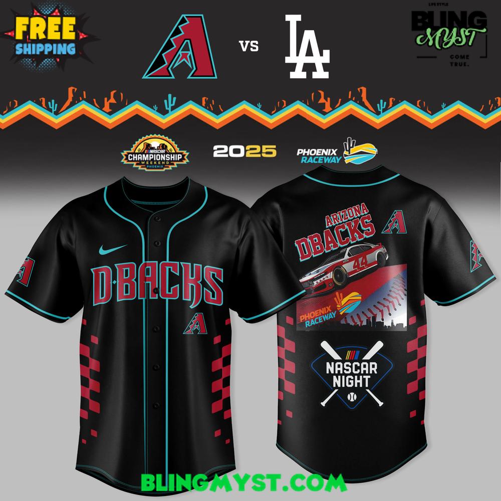 Arizona Diamondbacks NASCAR Night 2025 Baseball Jersey Arizona Diamondbacks NASCAR Night 2025 Baseball Jersey