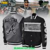Atlanta Braves Peace Up A-Town Down 2025 Black Baseball Jacket