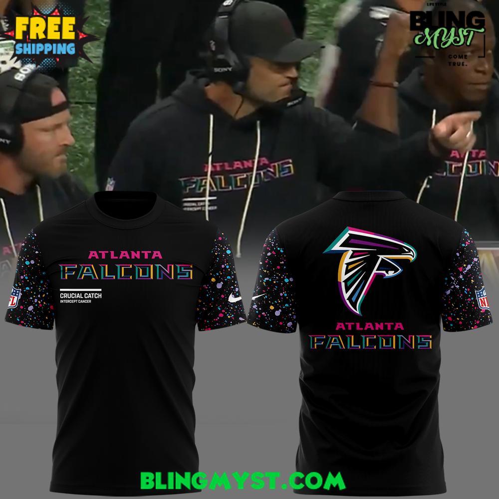 Atlanta Falcons Crucial Catch Intercept Cancer 2025 T-Shirt Atlanta Falcons Crucial Catch Intercept Cancer 2025 T-Shirt