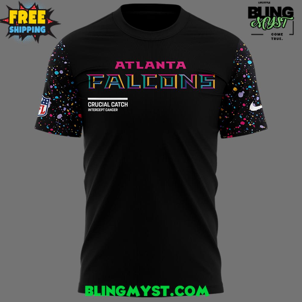 Atlanta Falcons Crucial Catch Intercept Cancer 2025 T-Shirt Atlanta Falcons Crucial Catch Intercept Cancer 2025 T-Shirt