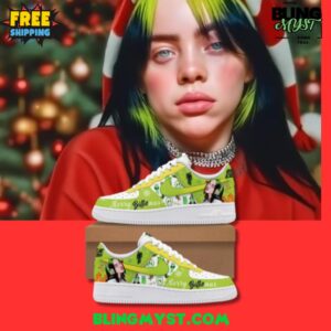 Billie Eilish Merry Christmas Limited Edition Air Force 1
