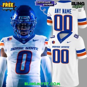 Boise State Broncos White Out Gameday Night Football Jersey