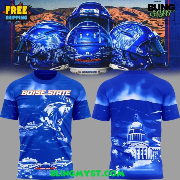 Boise State Broncos x The Blue and the State of Idaho 2025 T-Shirt