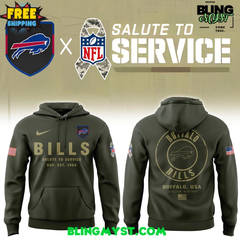 Buffalo Bills Salute To Service 2025-2026 Hoodie Buffalo Bills Salute To Service 2025-2026 Hoodie