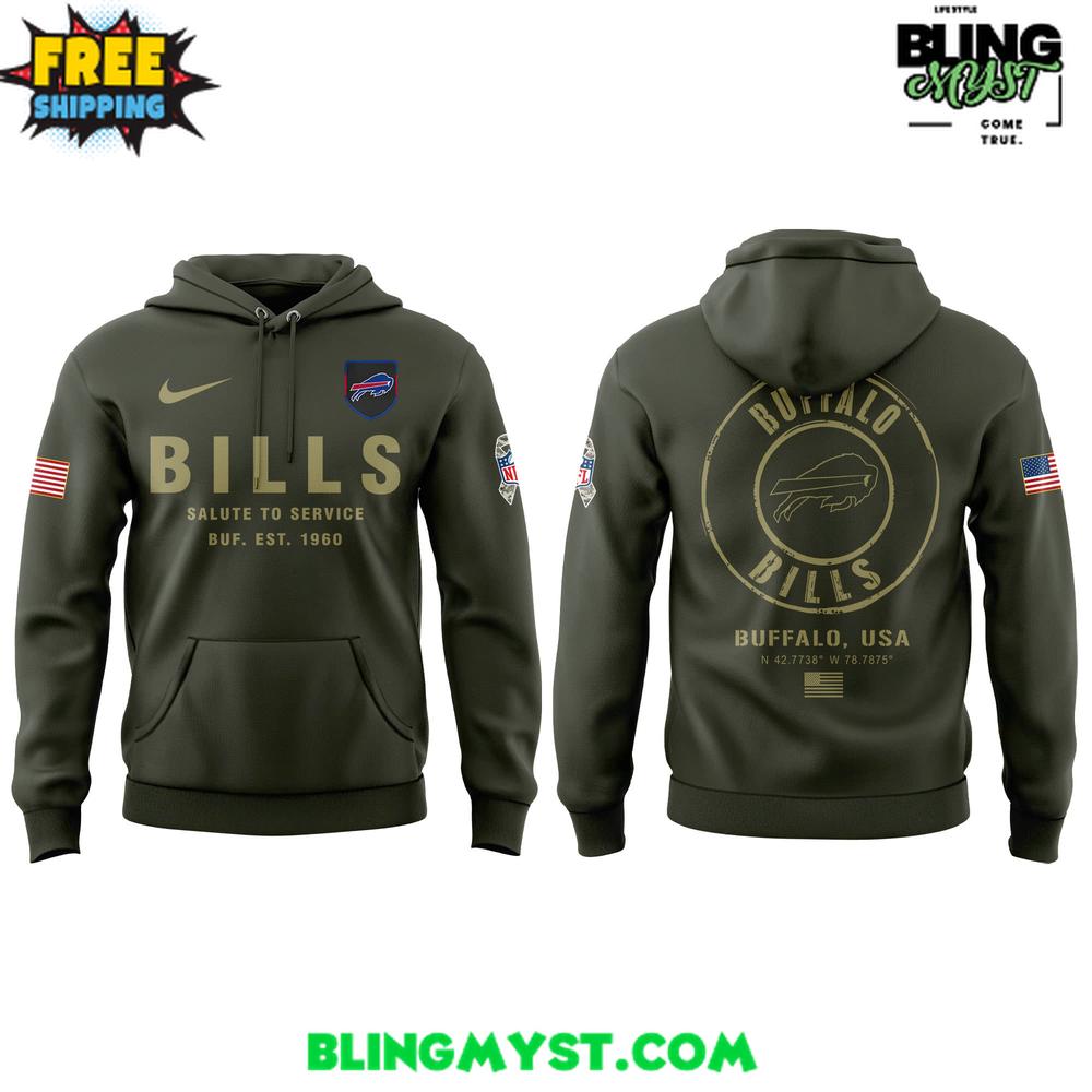 Buffalo Bills Salute To Service 2025-2026 Hoodie Buffalo Bills Salute To Service 2025-2026 Hoodie