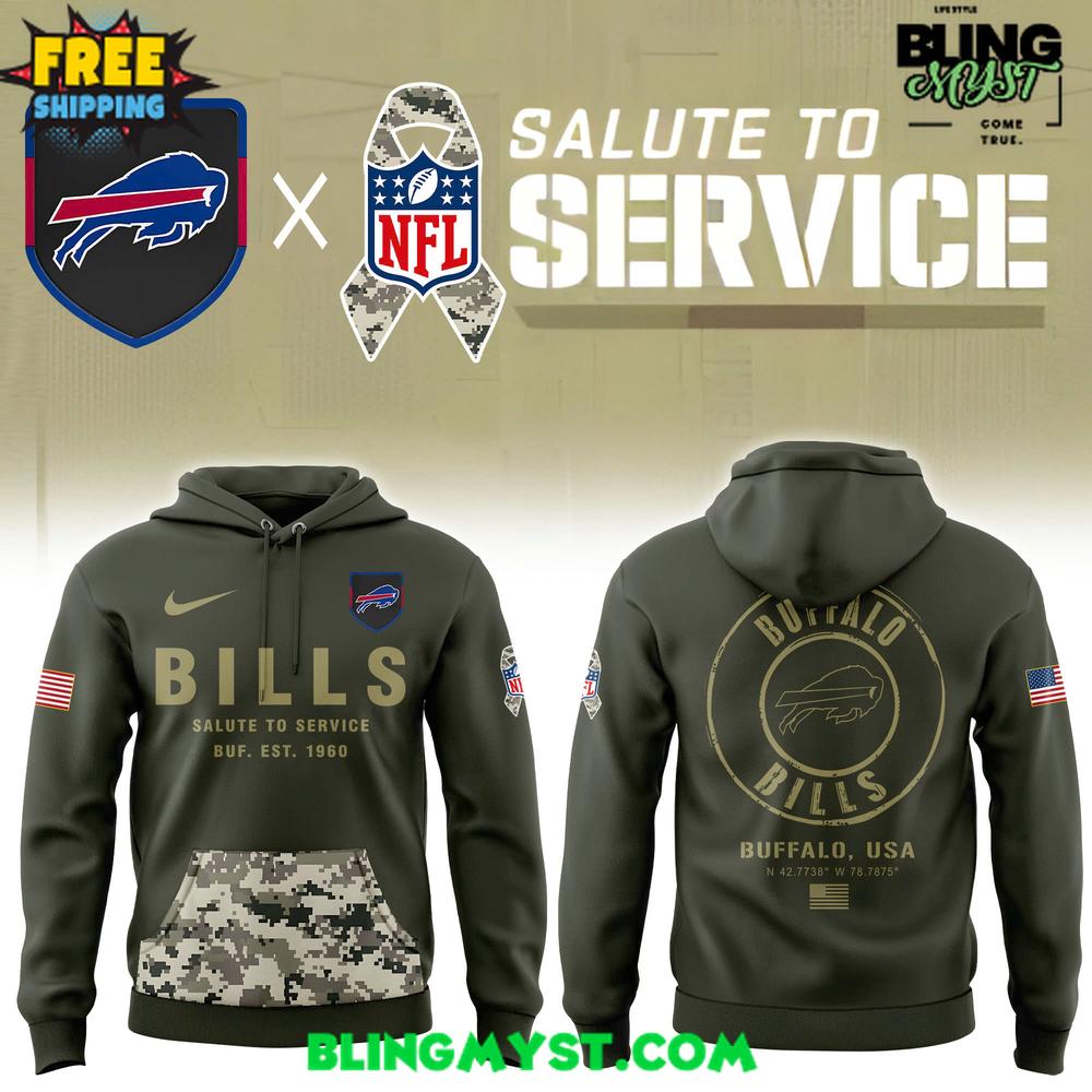 Buffalo Bills Salute To Service 2025-2026 Hoodie Buffalo Bills Salute To Service 2025-2026 Hoodie