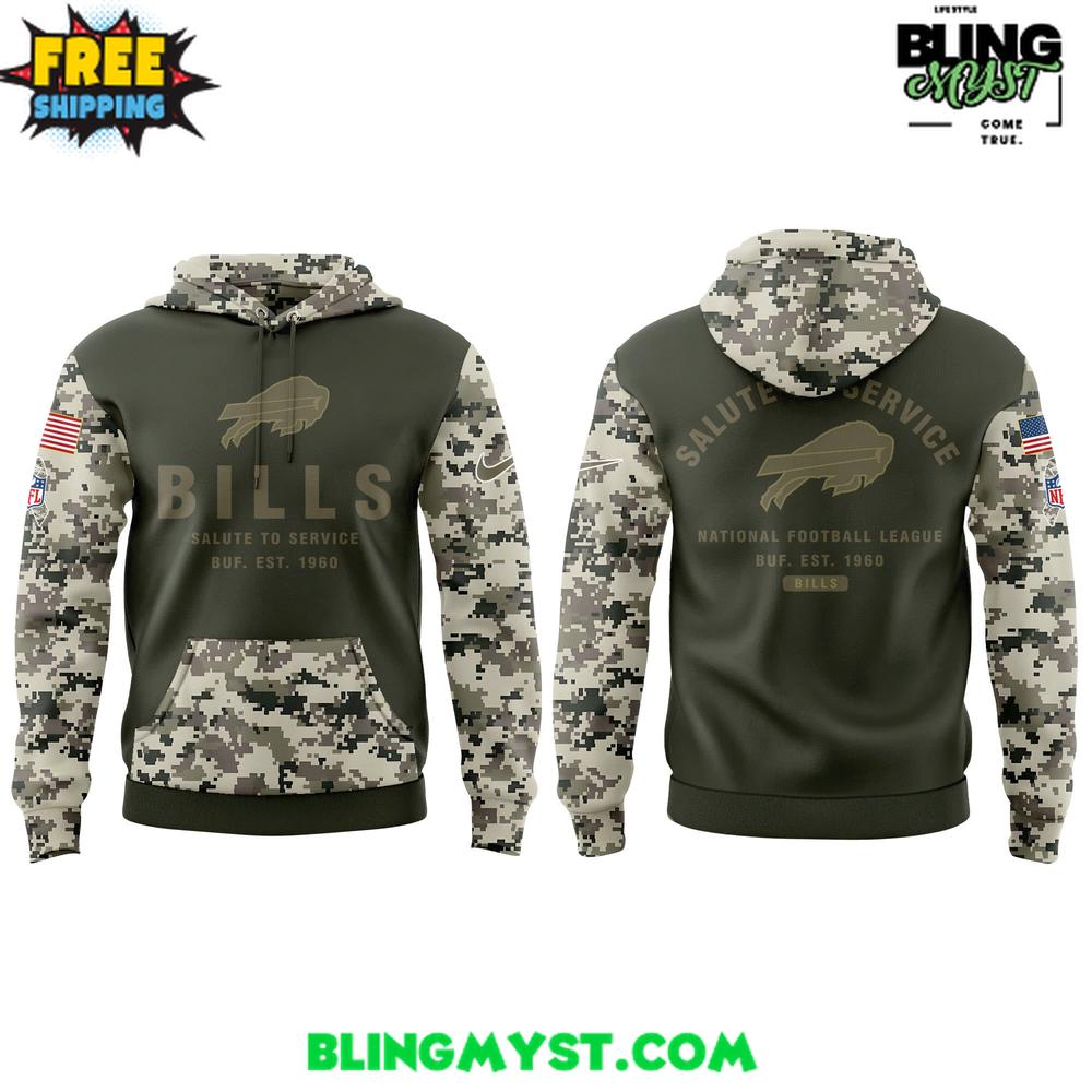Buffalo Bills Salute To Service 2025-2026 Hoodie Buffalo Bills Salute To Service 2025-2026 Hoodie