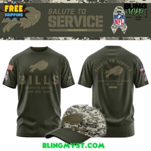 Buffalo Bills Salute To Service 2025-2026 T-Shirt