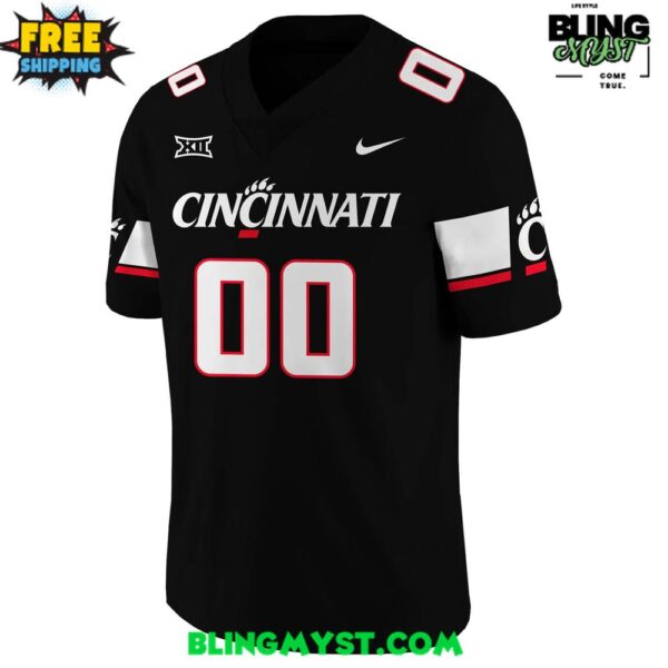 Cincinnati Bearcats New Uniforms 2025 Black Football Jersey