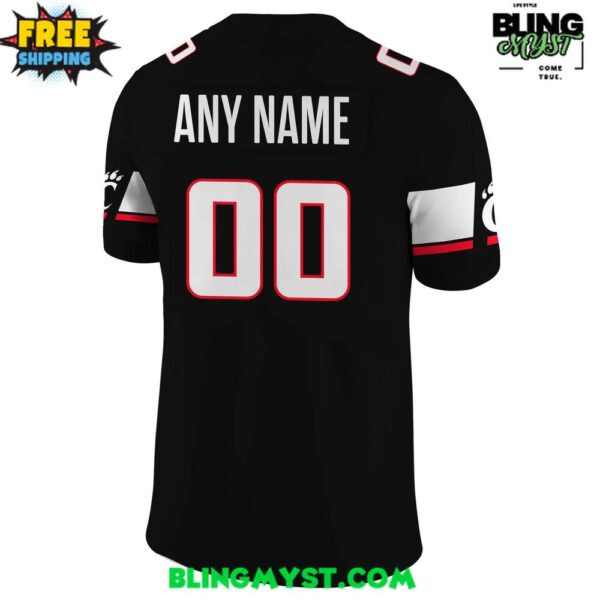 Cincinnati Bearcats New Uniforms 2025 Black Football Jersey