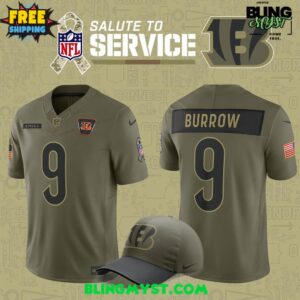 Cincinnati Bengals 2025 Salute to Service Limited Football Jersey