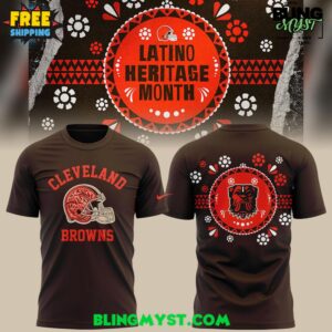 Cleveland Browns Latino Heritage Month 2025 T-Shirt