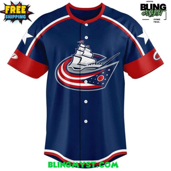 Columbus Clippers x Columbus Blue Jackets Special Baseball Jersey