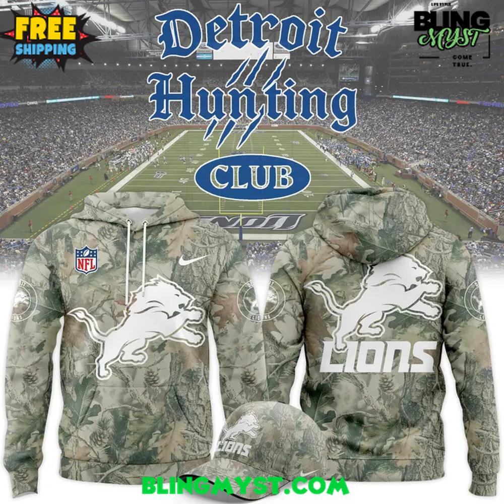 Detroit Lions Hunting 2025-26 Hoodie Detroit Lions Hunting 2025-26 Hoodie