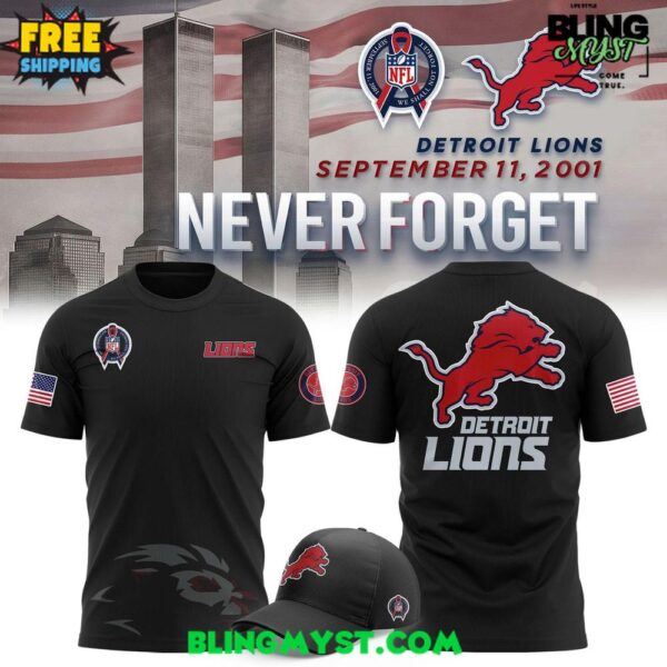 Detroit Lions Never Forget 2025 T-Shirt