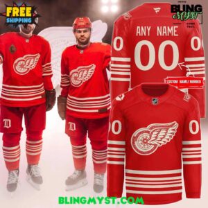 Detroit Red Wings 100th Anniversary Special Edition Hockey Jersey