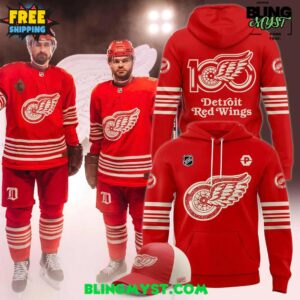 Detroit Red Wings 100th Anniversary Special Edition Hoodie