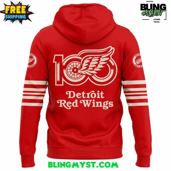 Detroit Red Wings 100th Anniversary Special Edition Hoodie