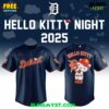 Detroit Tigers x Hello Kitty 2025 Baseball Jersey 3