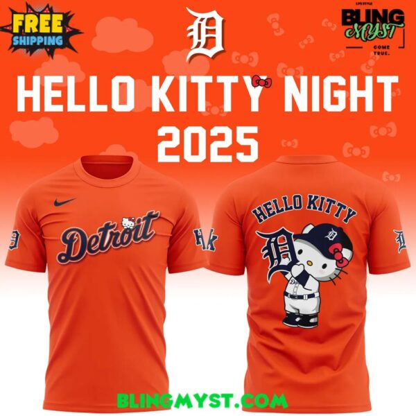 Detroit Tigers x Hello Kitty 2025 T-Shirt