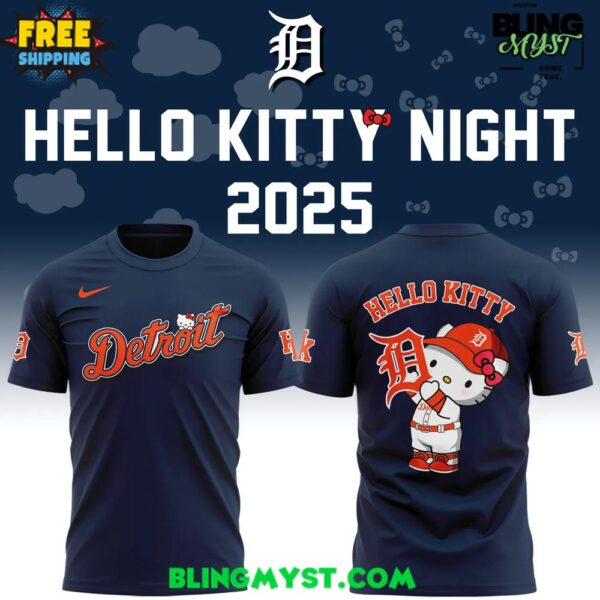 Detroit Tigers x Hello Kitty 2025 T-Shirt