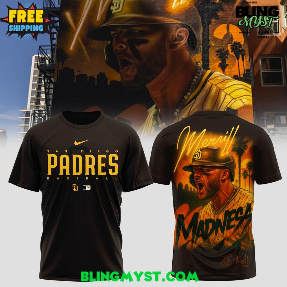 Diego Padres x Merrill Madness Limited Edition T-Shirt Diego Padres x Merrill Madness Limited Edition T-Shirt