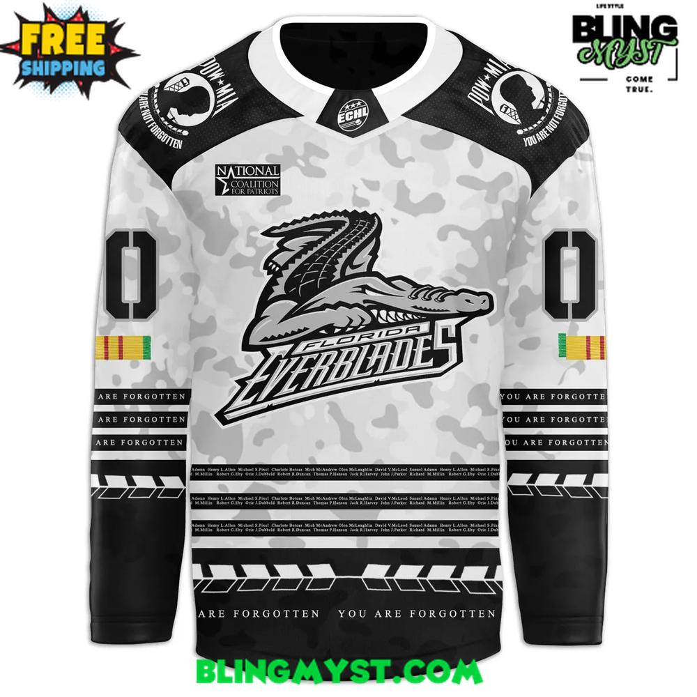 Florida Everblades Military Night 2025 Hockey Jersey Florida Everblades Military Night 2025 Hockey Jersey