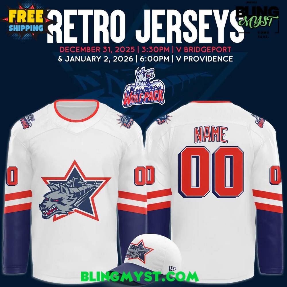 Hartford Wolf Pack Retro 2025-2026 Hockey Jersey Hartford Wolf Pack Retro 2025-2026 Hockey Jersey
