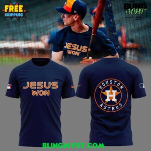 Houston Astros Jesus Won 2025 MLB T-Shirt