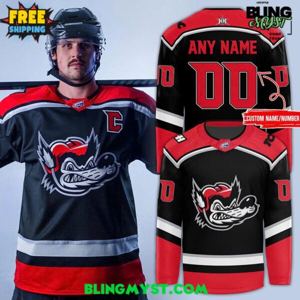 Huntsville Havoc New Uniforms 2025 Black Hockey Jersey