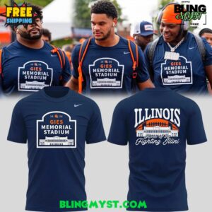 Illinois Fighting Illini 2025 GIES Memorial Stadium T-Shirt