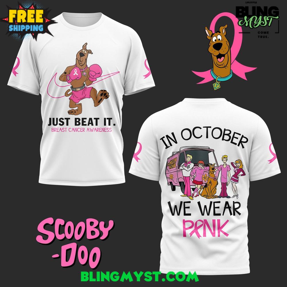 In October We Wear Pink Breast Cancer Awareness Scooby-Doo T-Shirt In October We Wear Pink Breast Cancer Awareness Scooby-Doo T-Shirt