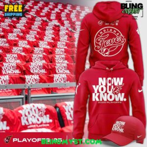 Indiana Fever Now You Know 2025 Playoffs Hoodie
