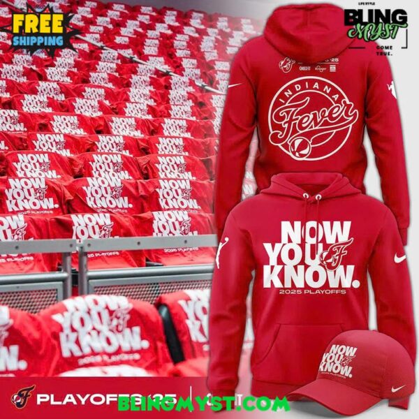 Indiana Fever Now You Know 2025 Playoffs Hoodie