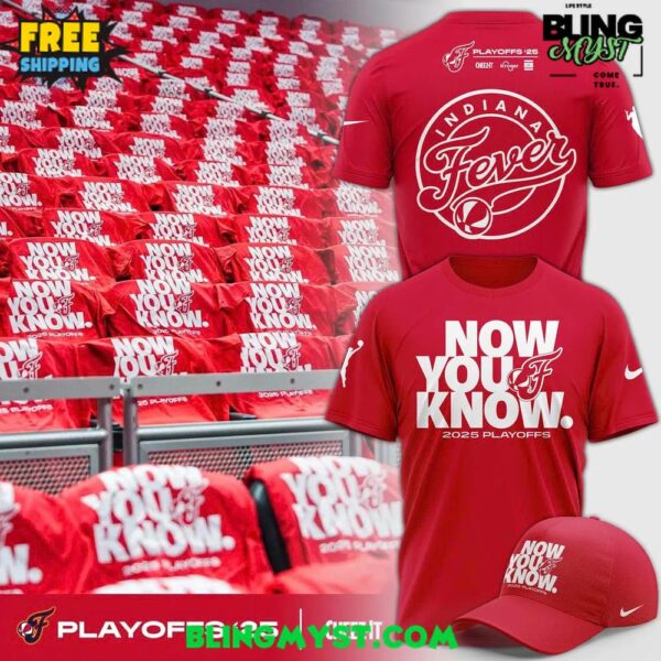 Indiana Fever Now You Know 2025 Playoffs T-Shirt
