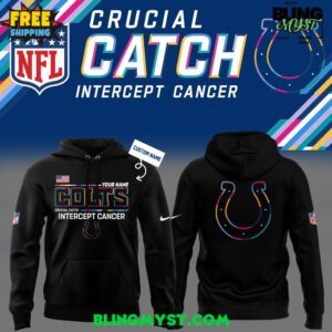 Indianapolis Colts Crucial Catch Intercept Cancer 2025 Hoodie
