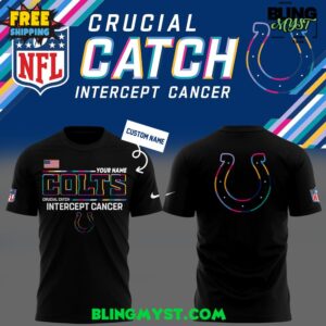 Indianapolis Colts Crucial Catch Intercept Cancer 2025 T-Shirt