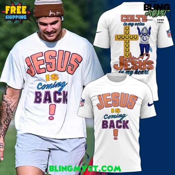 Indianapolis Colts Jesus is Coming Back T-shirt