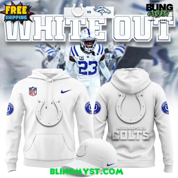 Indianapolis Colts White Out 2025 Hoodie