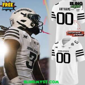 Iowa State Cyclones 2025 White Out Football Jersey