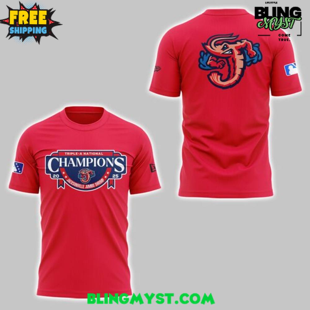 Jacksonville Jumbo Shrimp 2025 Triple-A National Champions T-Shirt Jacksonville Jumbo Shrimp 2025 Triple-A National Champions T-Shirt